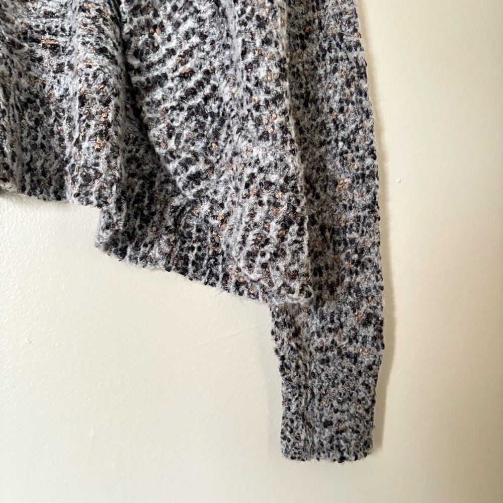 Tribal Marled Gray Cardigan Sweater Size Large - Picture 5 of 14